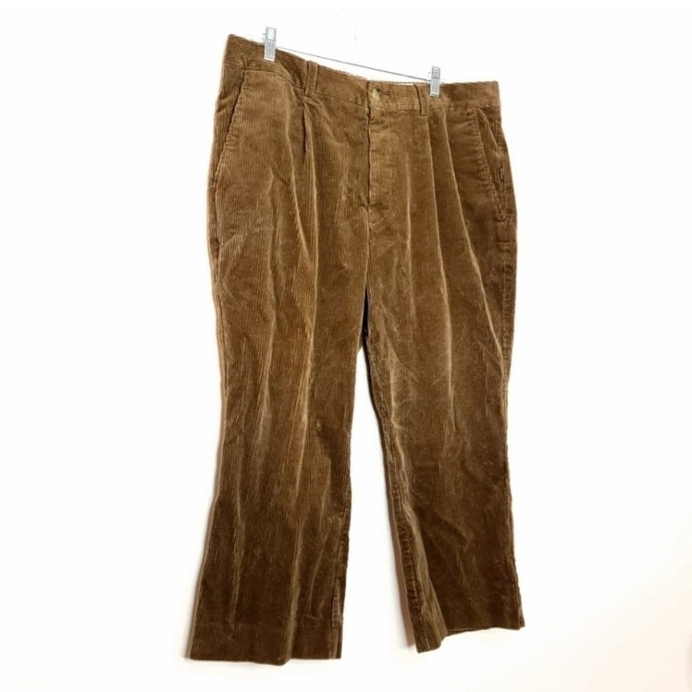 Vintage Barbour Men’s 38 Striped Corduroy Pants Button Zipper Closure Cotton - Picture 1 of 8
